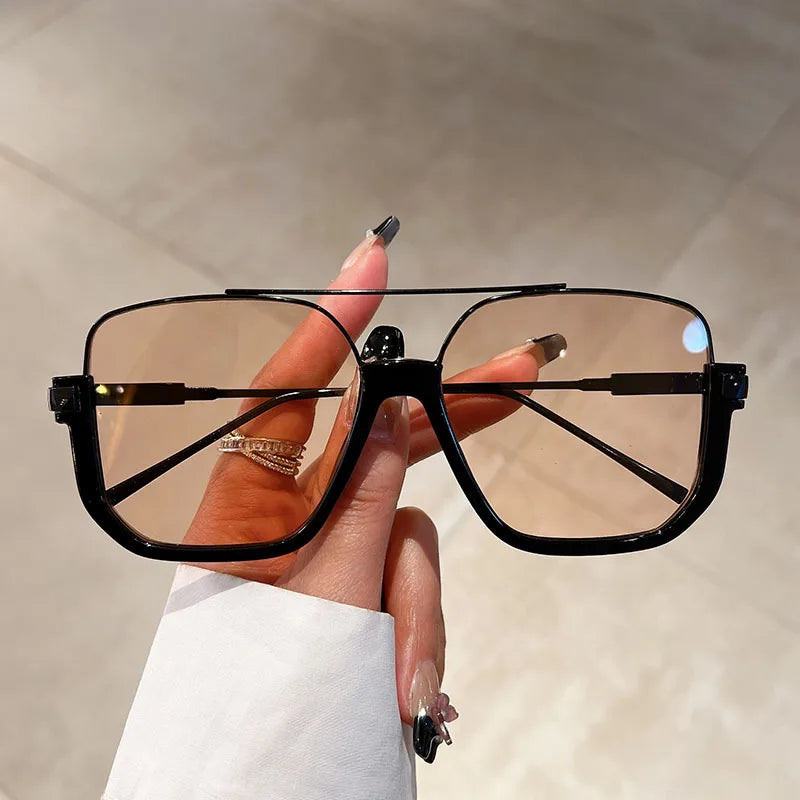 Sonnenbrille Retro Großer Rahmen