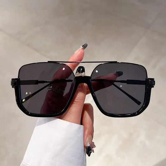 Sonnenbrille Retro Großer Rahmen