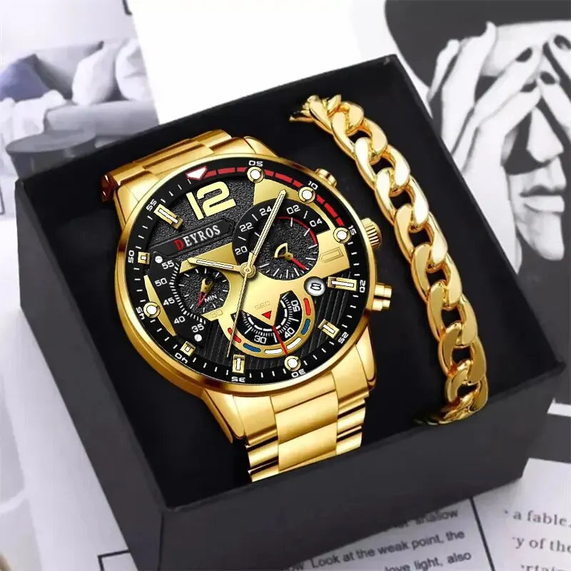 Herren Uhr – Edelstahl & Style