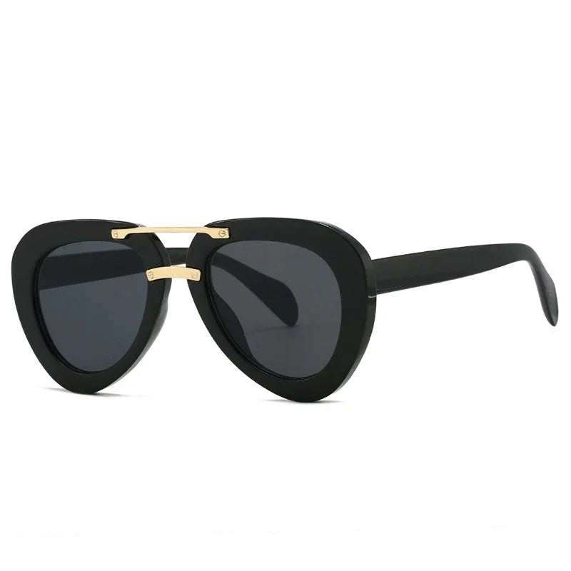 Double Bridge Sonnenbrille – Retro Style