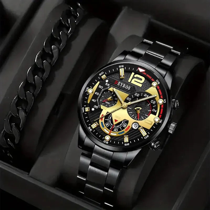 Herren Uhr – Edelstahl & Style