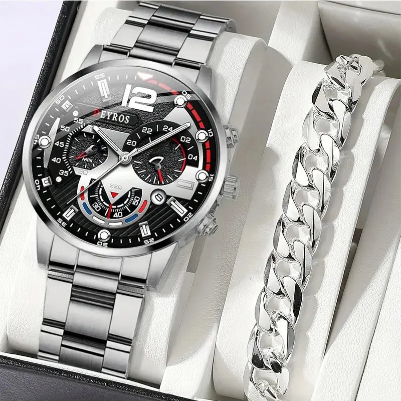 Herren Uhr – Edelstahl & Style