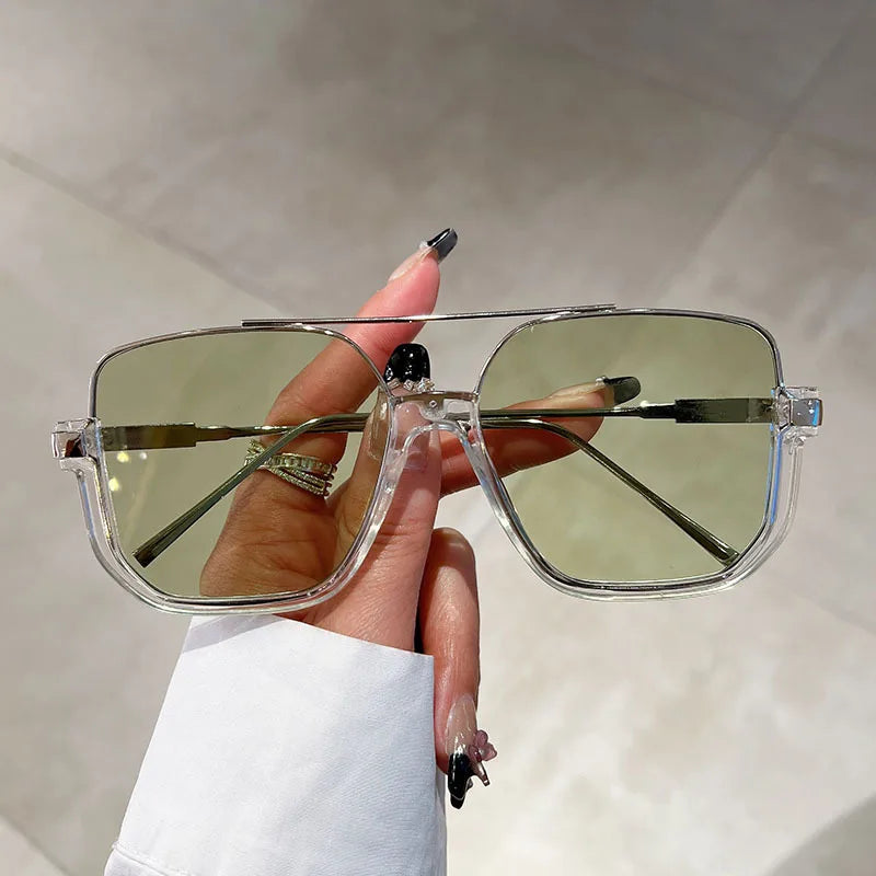 Sonnenbrille Retro Großer Rahmen