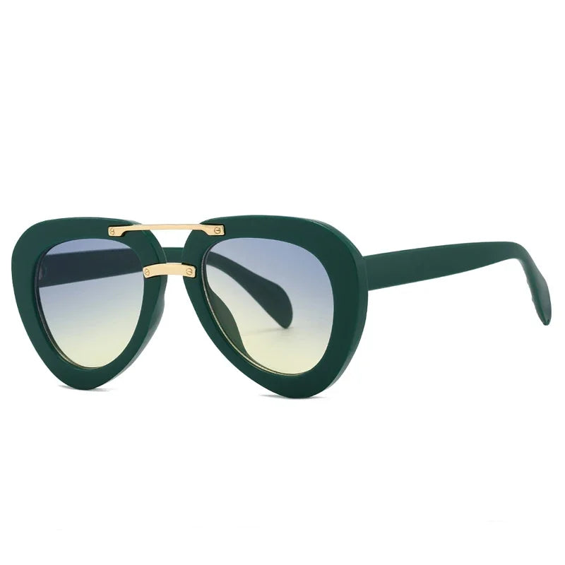 Double Bridge Sonnenbrille – Retro Style