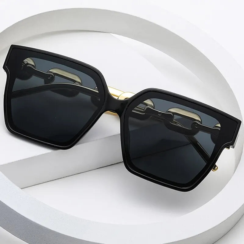 Rechteck Vintage Sonnenbrille