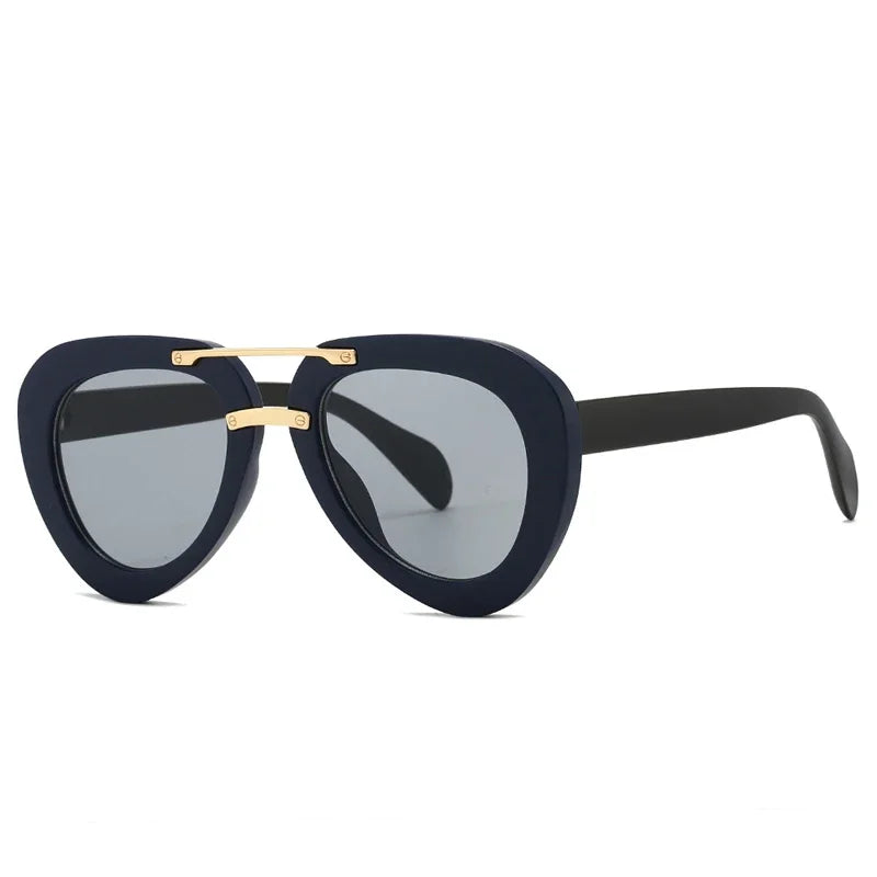 Double Bridge Sonnenbrille – Retro Style