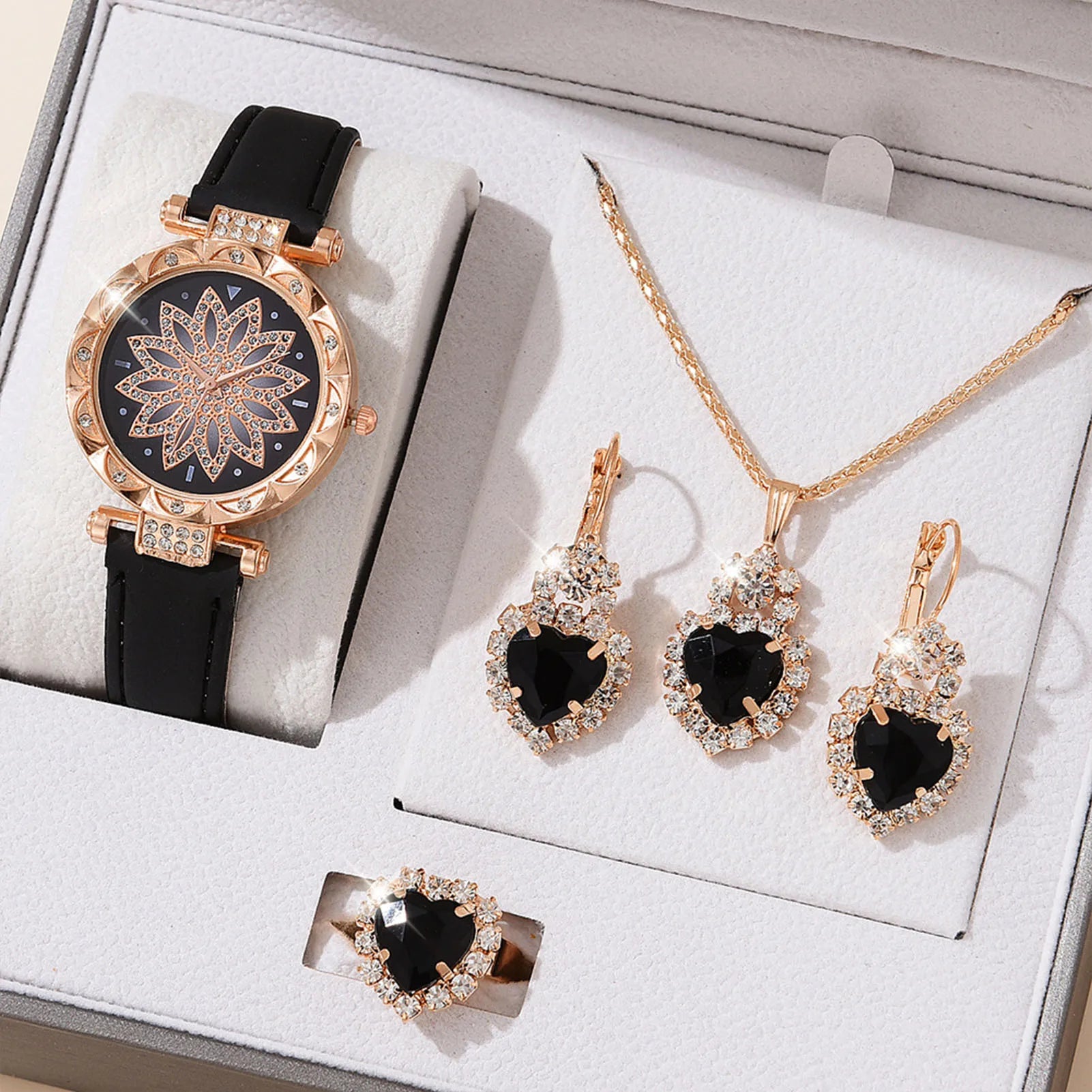 Schmuck-Set, Geschenke für Damen,Kristall-Bling