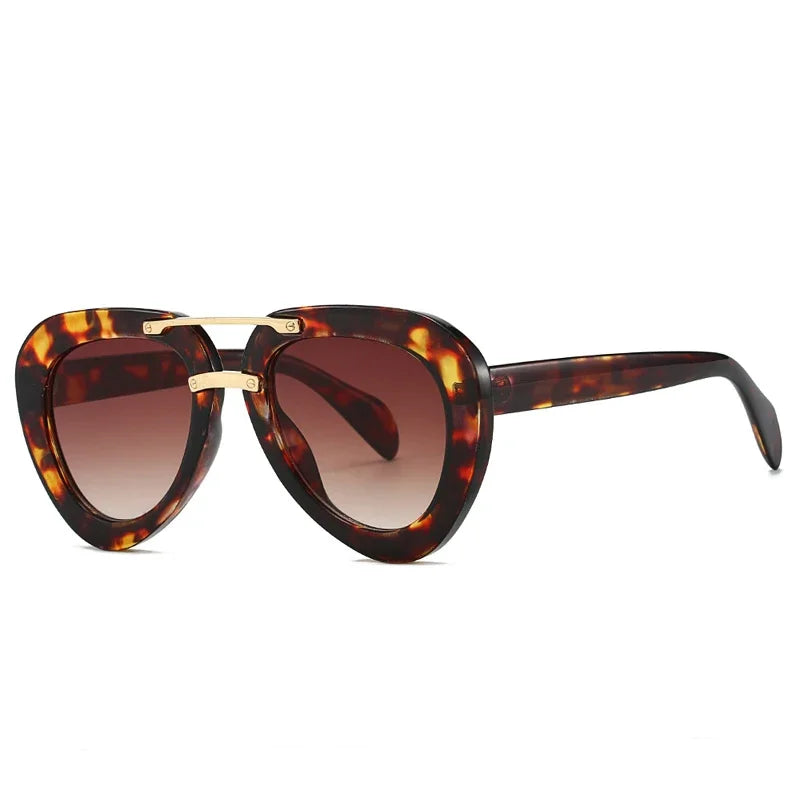 Double Bridge Sonnenbrille – Retro Style